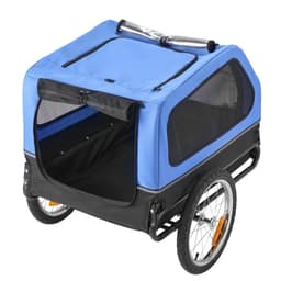 Přívěs za kolo pro psa, nosnost až 40 kg, nosič kol pro malé i velké psy, snadno skládací rám s rychloupínacím kolečkem, univerzální spojka na kolo, odrazka, vlajka, vnitřní vodítko - miniatura 14
