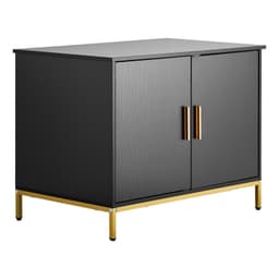 Nábytek do kočičí toalety, 70 cm skrytá skříňka na toaletu s kovovými nohami a rukojetí, moderní styl kočičí toalety, koncový stolek, vhodný do většiny kočičích toalet, do ložnice a obývacího pokoje - miniatura 1