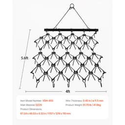 Tažené brány, odolné řetězové brány o rozměrech 1,2 m x 1,6 m s 80 ostrými zuby, vhodné pro čtyřkolky a traktory UTV, ideální pro přípravu půdy, setí, vyrovnávání terénu a údržbu štěrkových příjezdových cest - miniatura 15