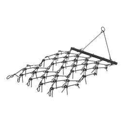 Tažené brány, odolné řetězové brány o rozměrech 1,2 m x 1,6 m s 80 ostrými zuby, vhodné pro čtyřkolky a traktory UTV, ideální pro přípravu půdy, setí, vyrovnávání terénu a údržbu štěrkových příjezdových cest - miniatura 35