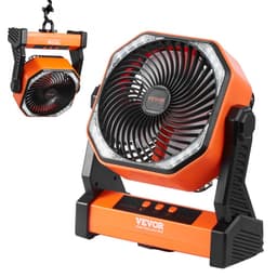 Přenosný ventilátor dobíjecí 203,2 mm, ventilátor na baterie s LED lucernou, 4 rychlosti nastavitelné, přenosný malý stolní ventilátor, osobní, USB ventilátory na baterie pro cestování, ložnici, domov, kempování, kancelář - miniatura 19