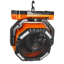 Přenosný dobíjecí ventilátor 330,2 mm, ventilátor na baterie s LED lucernou, 4 nastavitelné rychlosti a automatické otáčení 45°/90° a časovač, ventilátory na baterie s USB pro cestování, ložnici, domov, kempování, kancelář - miniatura 16