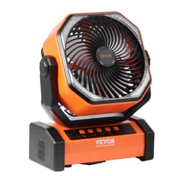 Přenosný dobíjecí ventilátor 228,6 mm, ventilátor na baterie s LED lucernou, 4 nastavitelné rychlosti a automatické otáčení 45°/90° a časovač, ventilátory na baterie s USB pro cestování, ložnici, domov, kempování, kancelář - miniatura 18