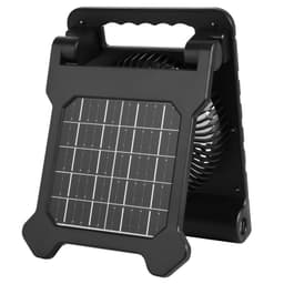 10000mAh dobíjecí solární ventilátor s LED lucernou, 18cm přenosný bezdrátový ventilátor se 4W skládacím solárním panelem, 4 rychlosti a časovač a tichý provoz, napájený z USB baterie pro kempování, stan, pracoviště, kancelářský stůl - miniatura 12