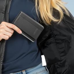 Vyhřívaná vesta, dámská elektrická vyhřívací vesta s baterií 16 000 mAh, 8 topných zón, lehká dobíjecí zimní vesta se 3 úrovněmi, pro venkovní turistiku, kempování, rybaření, lyžování, velikost L - miniatura 2