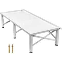 Univerzální podstavec na prádlo 124x54,9 cm, výška 30 cm, univerzální podstavec na prádlo s výškově nastavitelnými nožičkami pro pračky, sušičky, mrazáky nebo ledničky - miniatura 9