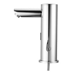 Bezdotyková umyvadlová baterie, automatická baterie s čidlem pohybu na toaletu, nastavitelná handsfree baterie pro studenou a teplou vodu s jednou rukojetí, na baterie pro trubku 9,5 mm, kartáčovaný niklový stříbro - miniatura 20