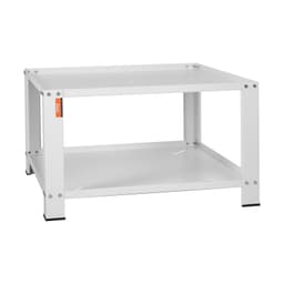 Podstavec na prádlo s úložnou policí, 711D x 711Š x 406V mm, univerzální podstavec pro pračku a sušičku s nosností 299 kg, odolný ocelový multifunkční podstavec pro pračku - miniatura 33