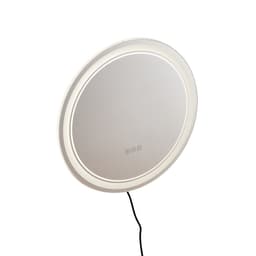 LED koupelnové zrcadlo, 60 cm LED kulaté toaletní zrcadlo s předním a podsvícením, zrcadlo s paměťovou funkcí a světly s úpravou proti zamlžování, plynule stmívatelné koupelnové zrcadlo ve 3 barvách, nástěnné - miniatura 2