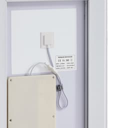 LED koupelnové zrcadlo, 50 x 70 cm LED koupelnové zrcadlo s předním a zadním podsvícením, zrcadlo s paměťovou funkcí a světly proti zamlžování, plynule stmívatelné koupelnové zrcadlo ve 3 barvách, nástěnné - miniatura 14