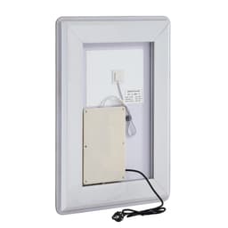 LED koupelnové zrcadlo, 50 x 70 cm LED koupelnové zrcadlo s předním a zadním podsvícením, zrcadlo s paměťovou funkcí a světly proti zamlžování, plynule stmívatelné koupelnové zrcadlo ve 3 barvách, nástěnné - miniatura 18