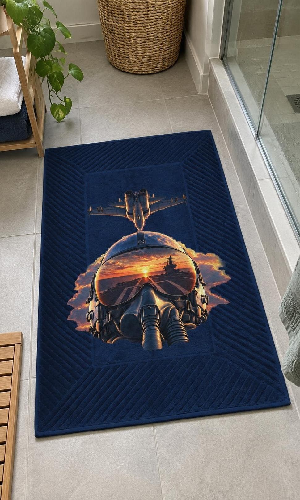 Top Gun – Střemhlav – koupelnová rohož s potiskem (The One Bathmat 80)