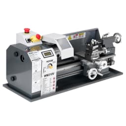 Soustruh na kov, 203 x 406 mm (8 x 16 palců), stolní soustruh 550 W, proměnné otáčky 0–2500 ot./min, s kovovým převodem s přesností vřetena 0,0076 mm (0,0003 palce), pro zpracování přesných dílů s imperiálním/metrickým závitem a měkkými kovy a dřevem - miniatura 5