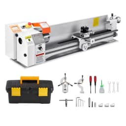 Soustruh na kov, 220 x 1000 mm (8,7 x 39 palců), Přesný stolní soustruh na kov, automatický posuv, variabilní otáčky 0–2500 ot./min, bezkartáčový motor 1250 W, pro zpracování přesných dílů z měkkých kovů a dřeva a plastů - miniatura 12