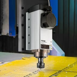 Vzduchem chlazený vřetenový motor 2,2 kW CNC vřetenový motor 220 V čtvercový vzduchem chlazený vřetenový motor ER20 kleština 24 000 ot./min CNC vřeteno 6 A vřetenový motor 400 Hz pro CNC router, gravírovací a frézovací stroj - miniatura 1