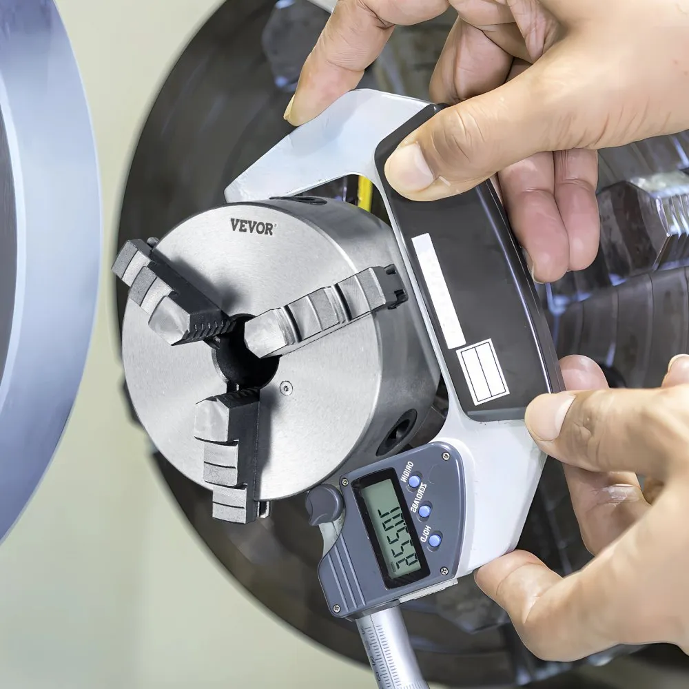 3čelisťové soustružnické sklíčidlo, 6'', samostředicí soustružnické sklíčidlo, upínací rozsah 0,14-6,3 palce/3,5-160 mm s upevňovacími šrouby s T-klíčem, otočné čelisti, pro soustruh, 3D tiskárnu, obráběcí centrum, frézku, vrtačku