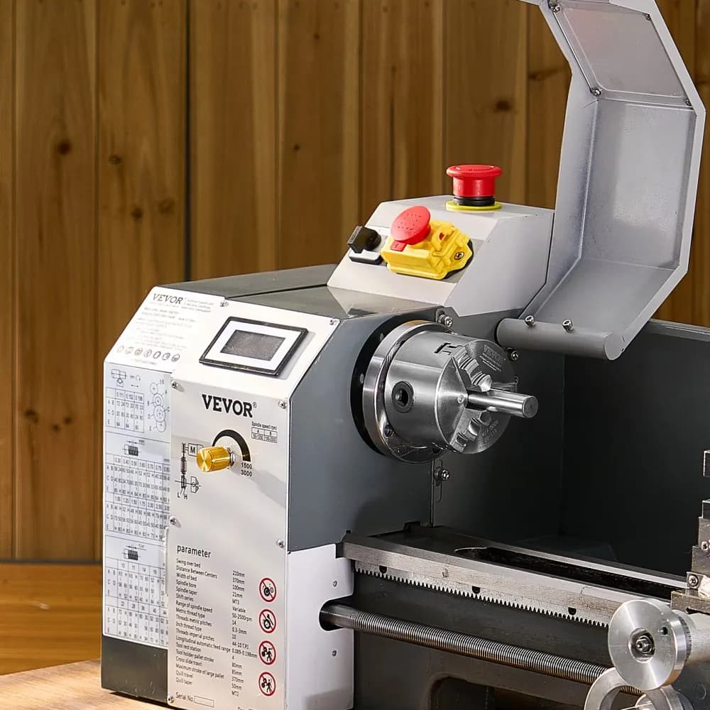 3čelisťové sklíčidlo soustruhu, 80 mm (3 palce), samostředicí sklíčidlo, upínací rozsah 2–63 mm (0,08–2,48 palce) s upevňovacími šrouby s T-klíčem, otočné čelisti, materiál HT300, vnitřní a vnější pro soustruh na dřevo a kov