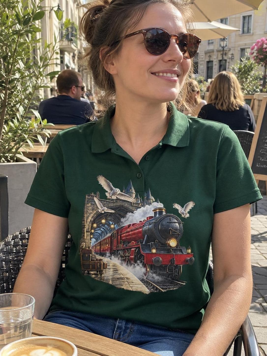Harry Potter – Kouzelnický expres – dámské piqué polo s potiskem (SOL'S Pulse Women)
