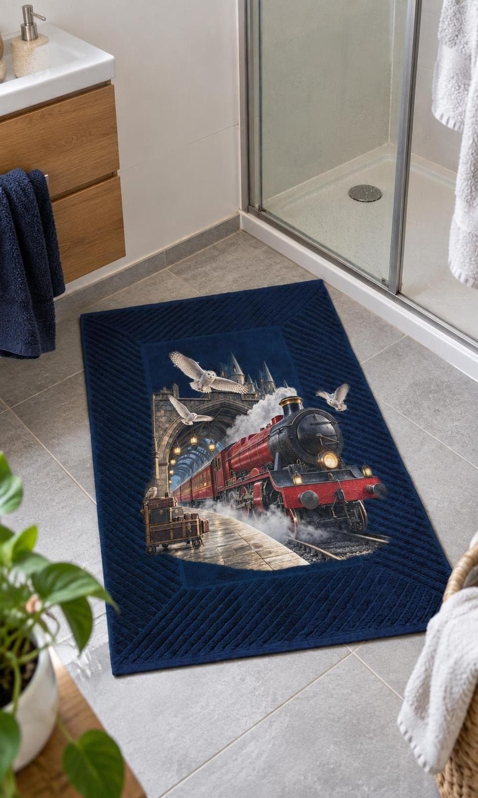 Harry Potter – Kouzelnický expres – koupelnová rohož s potiskem (The One Bathmat 80)