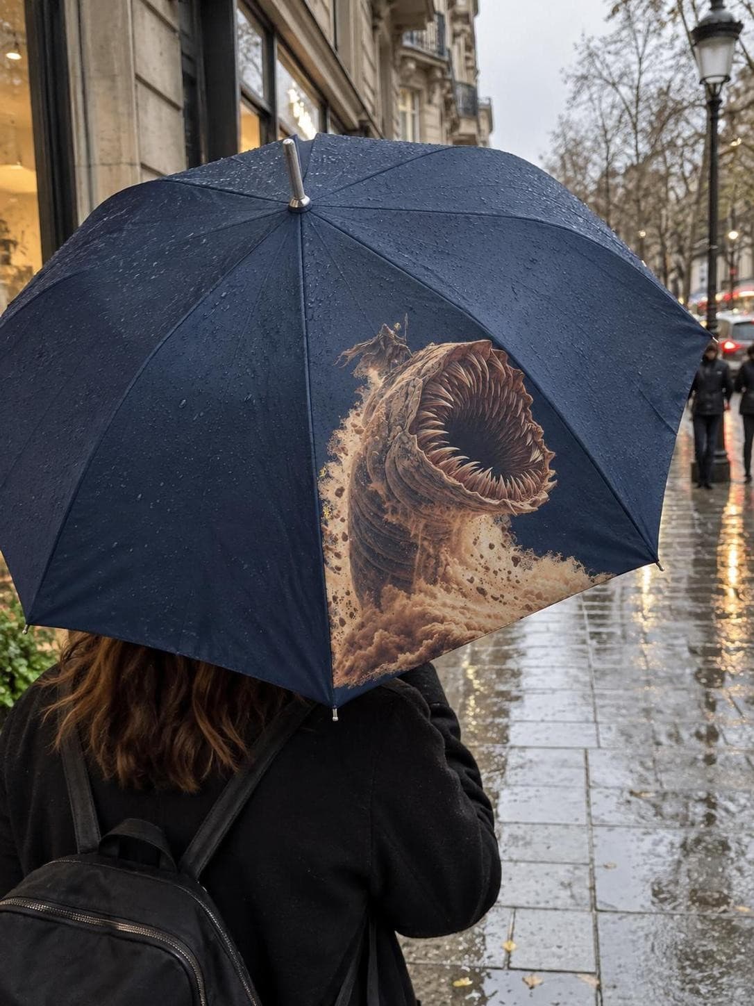 Duna – Pouštní červ – golfový deštník s potiskem (Kimood KI 2007)
