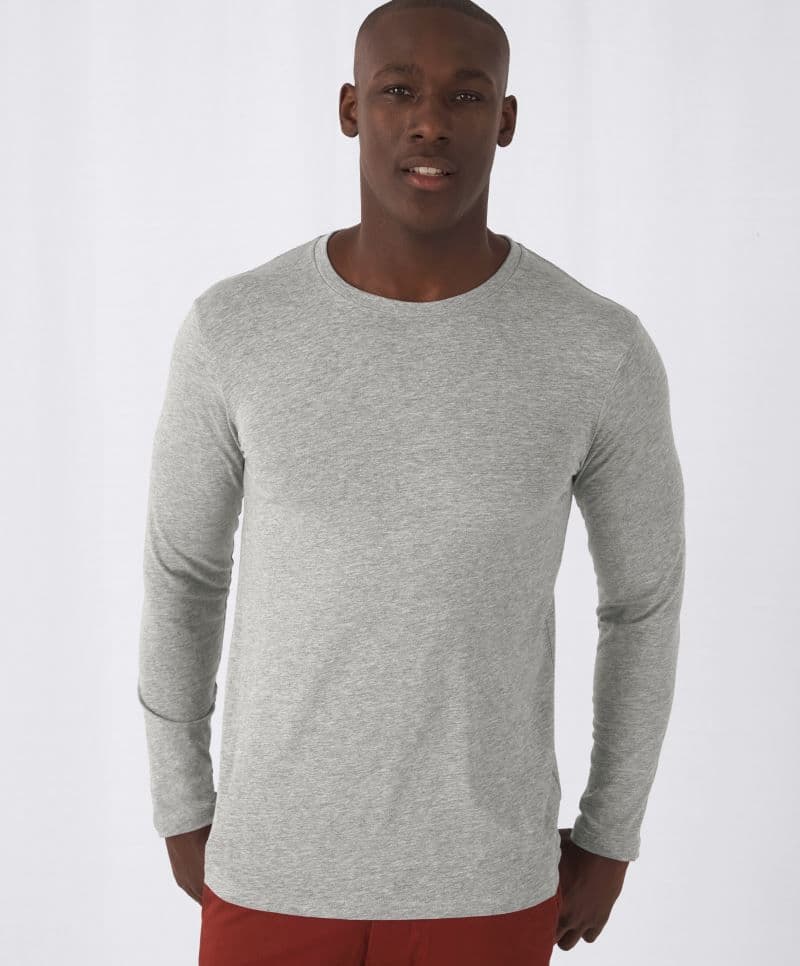 B&C | Inspire LSL T /men_° - Pánské tričko s dlouhým rukávem