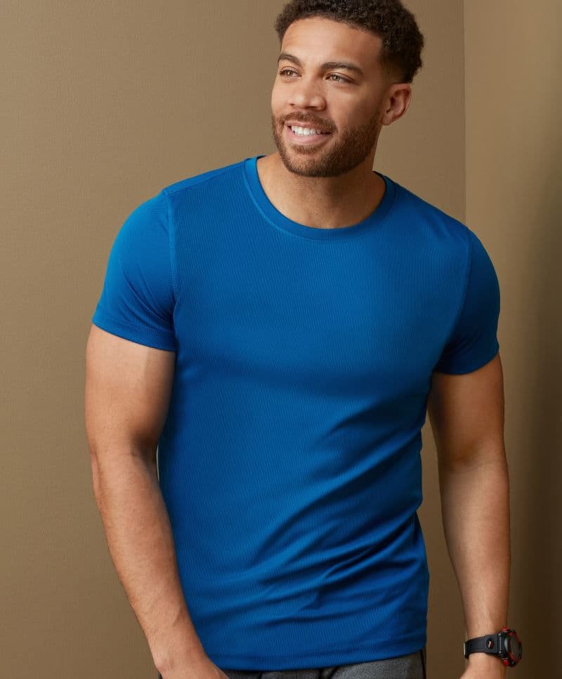 Stedman | Active 140 Crew Mesh-T - Pánské sportovní tričko vzor "ptačí oko"