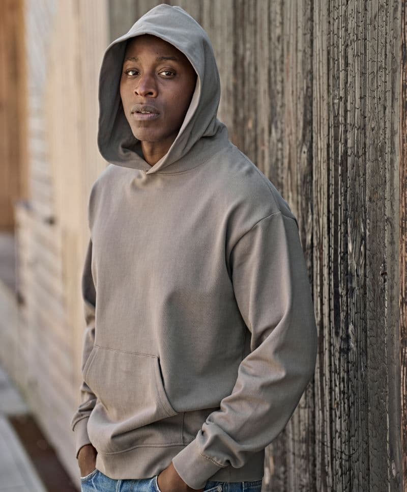 Tee Jays | TJ 5162 - Mikina s kapucí z těžké bavlny "Unlabeled Loose"